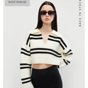 Oak + Fort Collared Striped Sweater